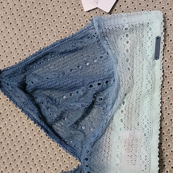 COPY - NWT Calvin Klein Lace Triangle Longline Bralettes- Size:L-Black - Picture 6 of 11